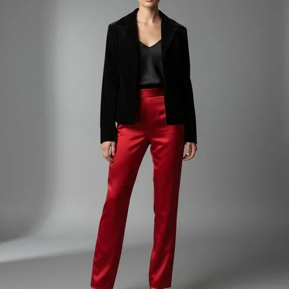 Harold's Black Velvet Women's Jacket | Size 4 - Picture 1 of 7